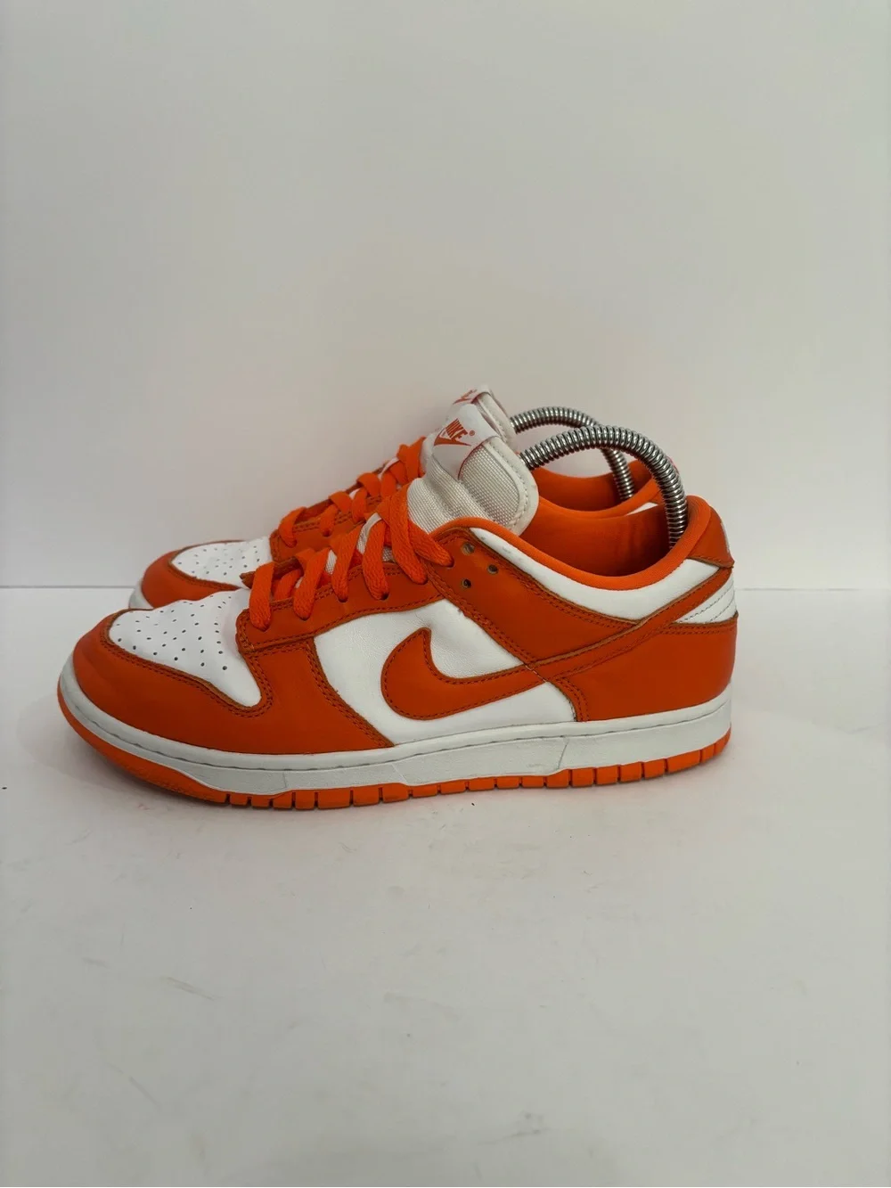 Nike Men’s Low-Top Sneakers in Orange and White